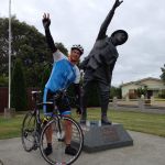 at the Harry Murray VC statue at Evandale