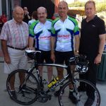 Diabetes Tasmania Pollie Pedal 2014 with Mayor Barry Easther and Dr Andrew Corbett