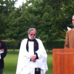 Guy speaking at the 2013 Remembrance Day at Westbury Cenotaph