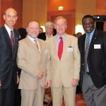 with Prof Jaakko Tuomilehto, Sir Michael Hirst and Jean Claude Mbanya